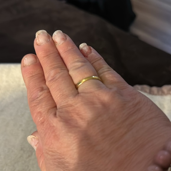 3/28–21 Sterling Silver Vermeil Sapphire Ring - Picture 3 of 6